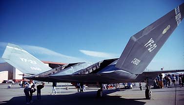 Northrop YF-23 87-0800 at Edwards Air Force Base on October 19, 1996